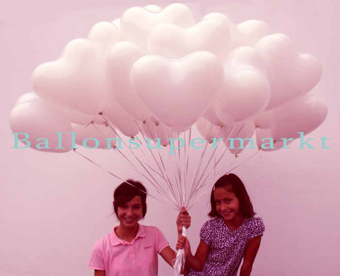 Geschenk-Hochzeit-Herzluftballons